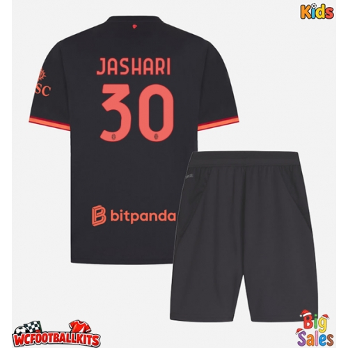 AC Milan Ardon Jashari #30 Replica Third Stadium Kit for Kids 2026-27 Short Sleeve (+ pants)
